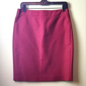 J. Crew No.2 Red Pencil Skirt Womns Size 4